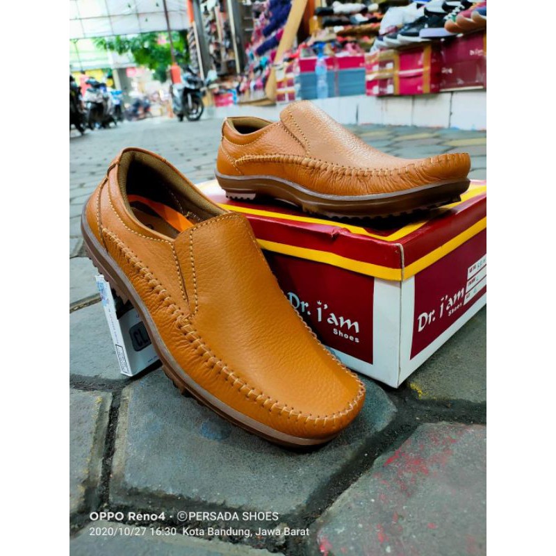 Sepatu Casual Kulit Pria Kr 01 Dr. Iam ( Produksi Sendiri )