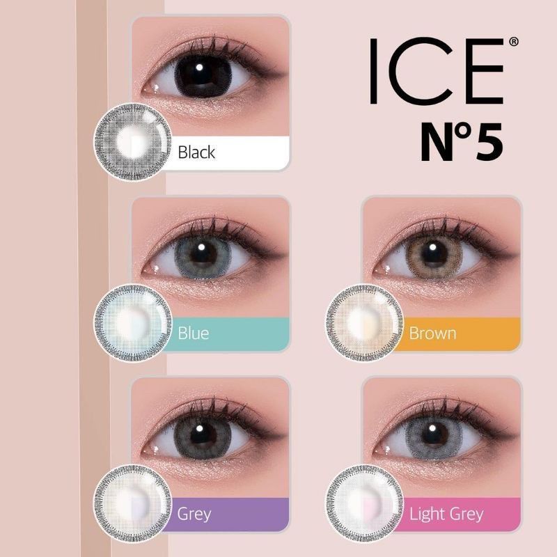 Softlens ICE No5 N5 Exoticon Korea NORMAL PLANO MINUS 14.5mM/ X2 /Exoticon/Eksoticon