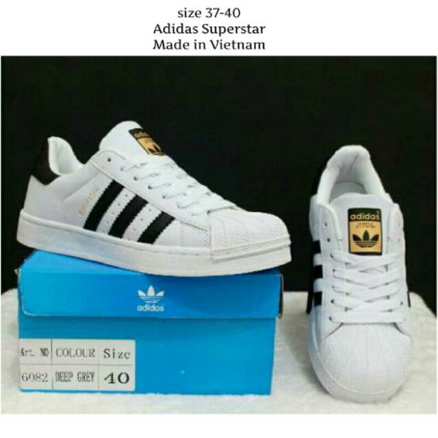 Adidas Superstar
Made in Vietnam Sepatu Sport Olahraga Wanita Galeri Intan