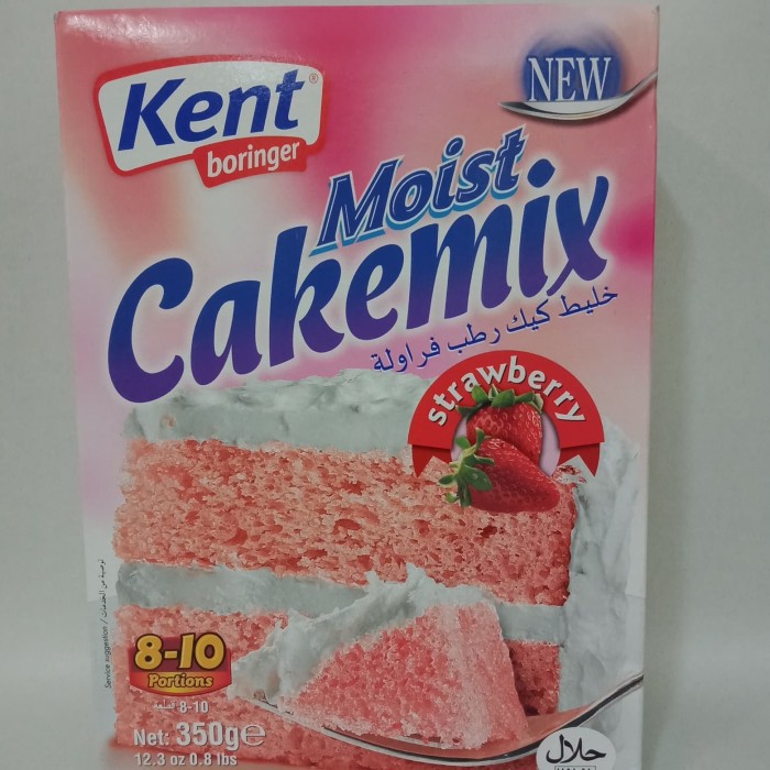 

KENT BORINGER MOIST CAKEMIX STRAWBERRY 350 GR