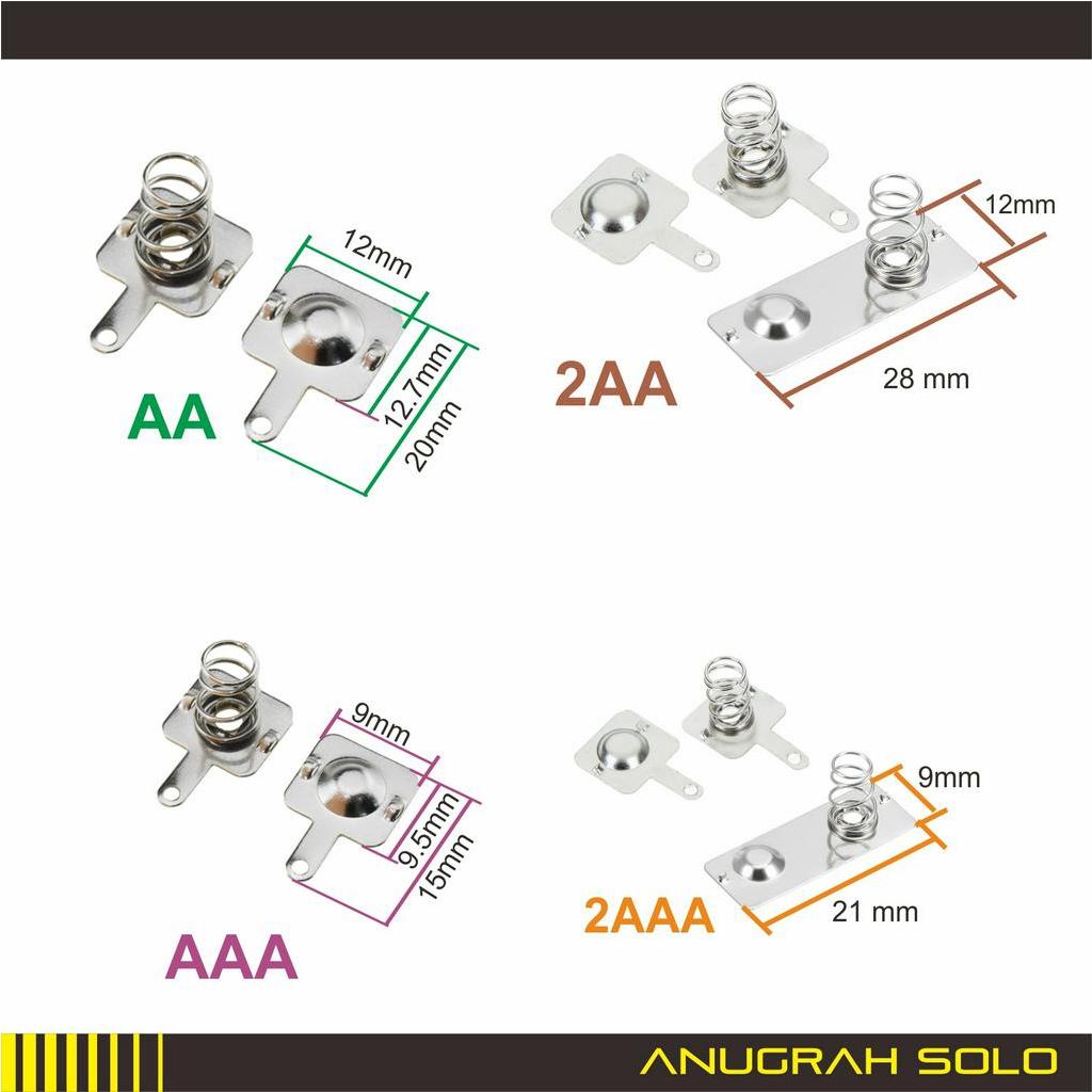 PIN TERMINAL BATERAI AA AAA TERMINAL BATERE PCB