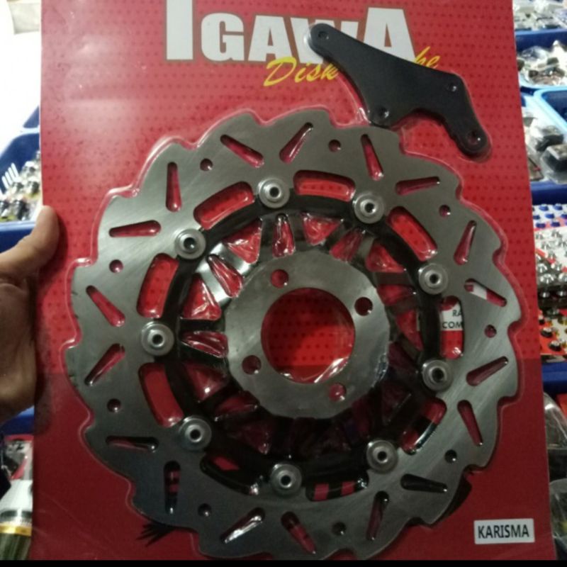 PIRINGAN CAKRAM DISC DEPAN LEBAR IGAWA GERIGI HONDA KHARISMA/SUPRA X 125 UK300MM