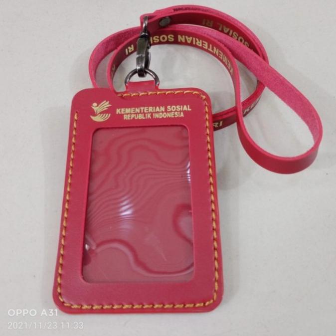 

~@~@~@~@] Holder ID Card / Name Tag Kemensos merah