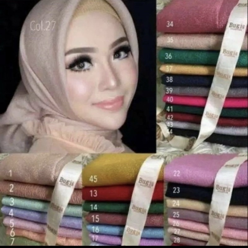 Jilbab Pesta Monocrep Bugis