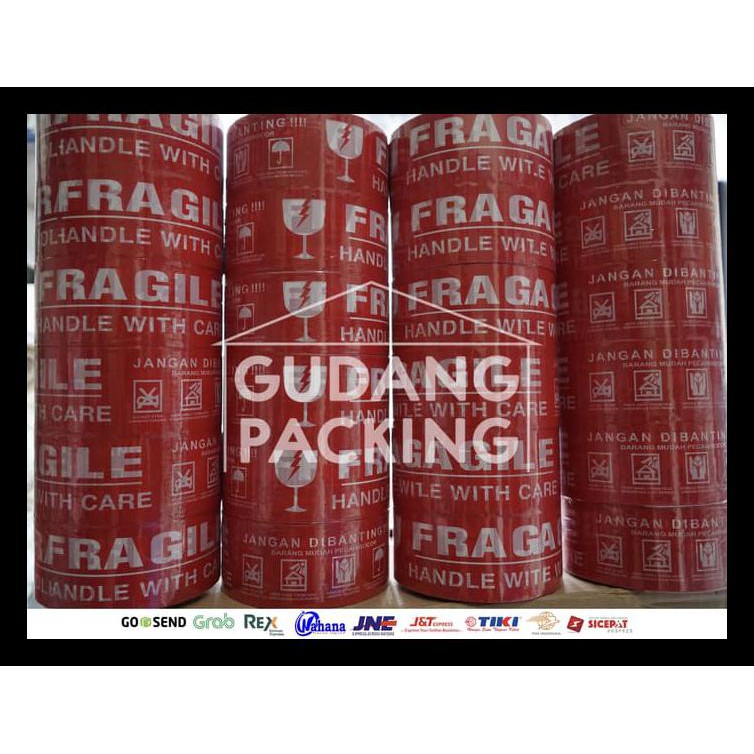 

Lakban Fragile Merah Jangan Dibanting 2 Inch / 48Mm X 100 Yard Terbaik