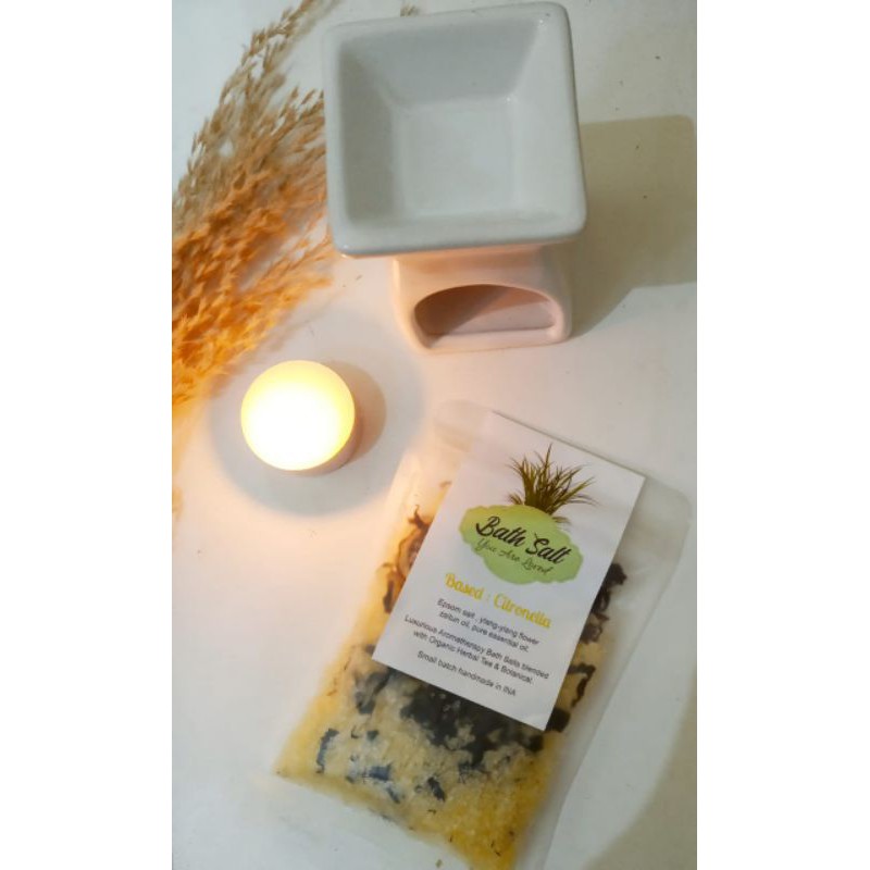 garam mandi epsom bath salt dengan bunga asli aromaterapi