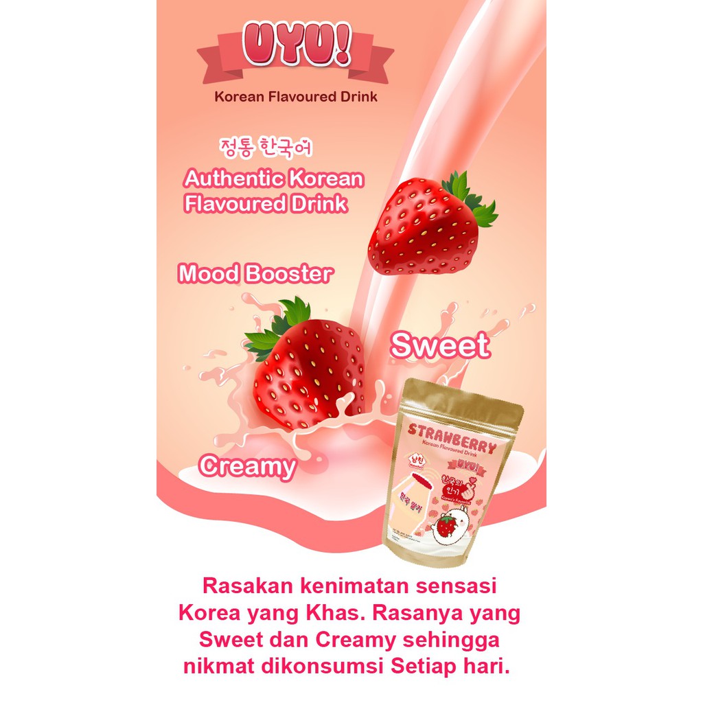 Korean Strawberry Milk / Yogurt Milk / Uyu Milk / Namchin Milk