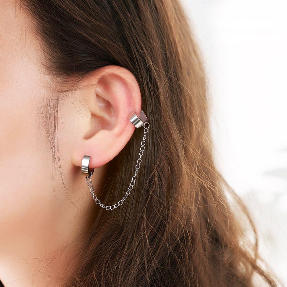 TOP Ear Clip Earrings Punk Men Women Jewelry Gifts Painless Ear Jewelry