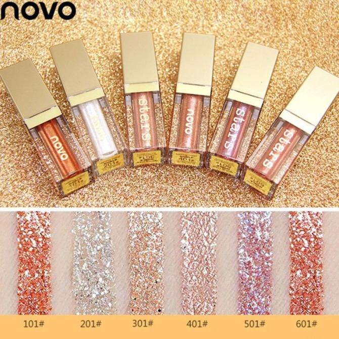 NOVO Glitter Liquid Eyeshadow Makeup Gel Eye Shadow