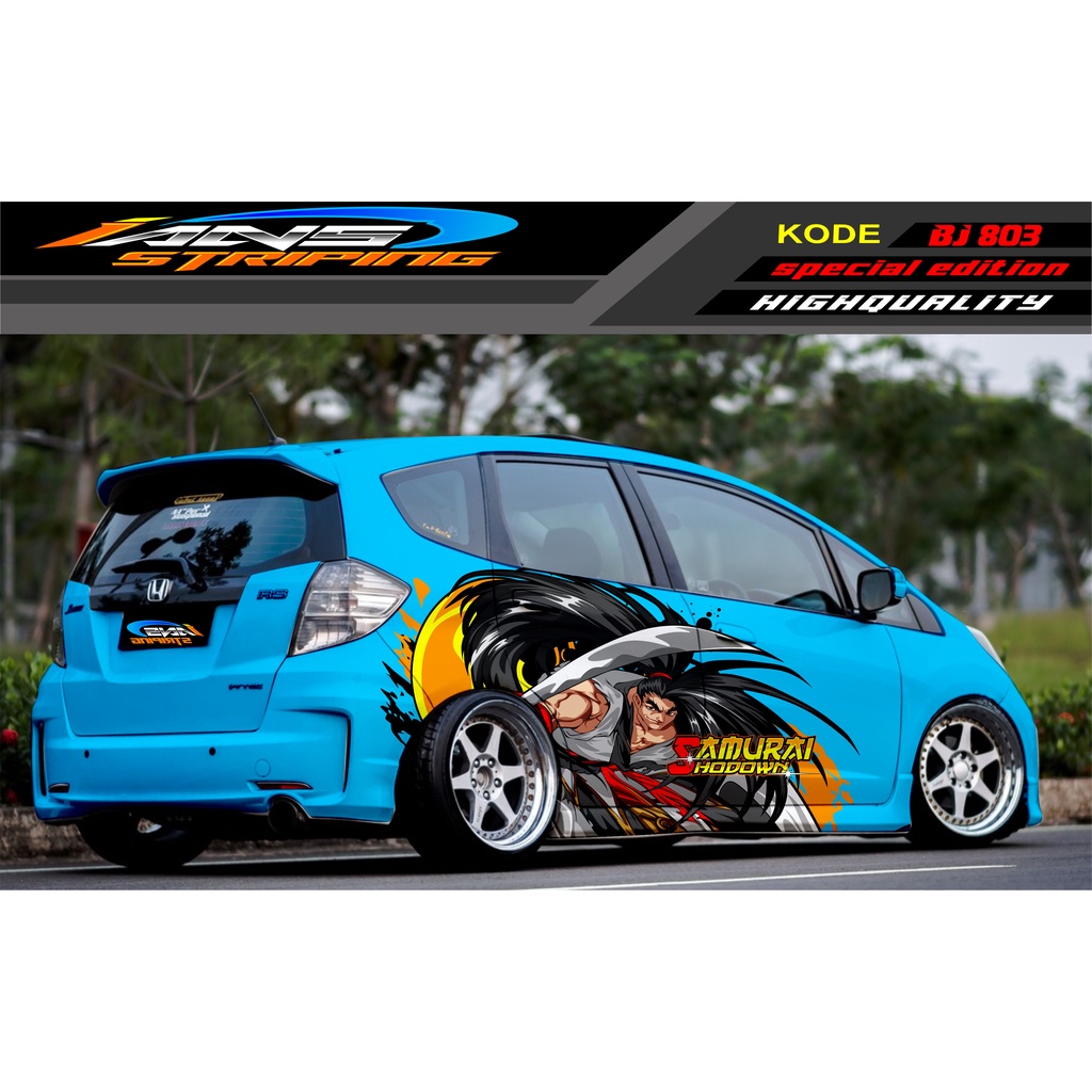 VARIASI STIKER MOBIL HONDA BRIO / JAZZ RS / MOBILIO / AGYA / YARIS / ATOS / STICKER MOBIL