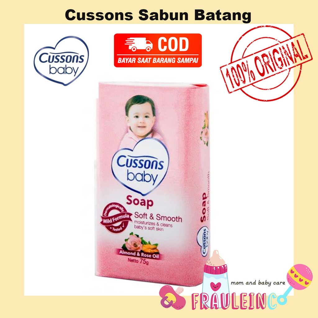 *FRAULEINCO* Cussons Baby Soap Sabun Batang 75gr / SABUN BAYI