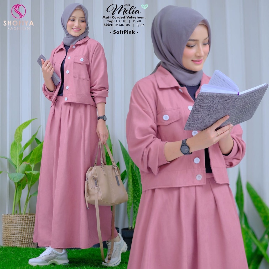 MELIA SET BY SHOFIYA// SETELAN ATASAN DAN ROK