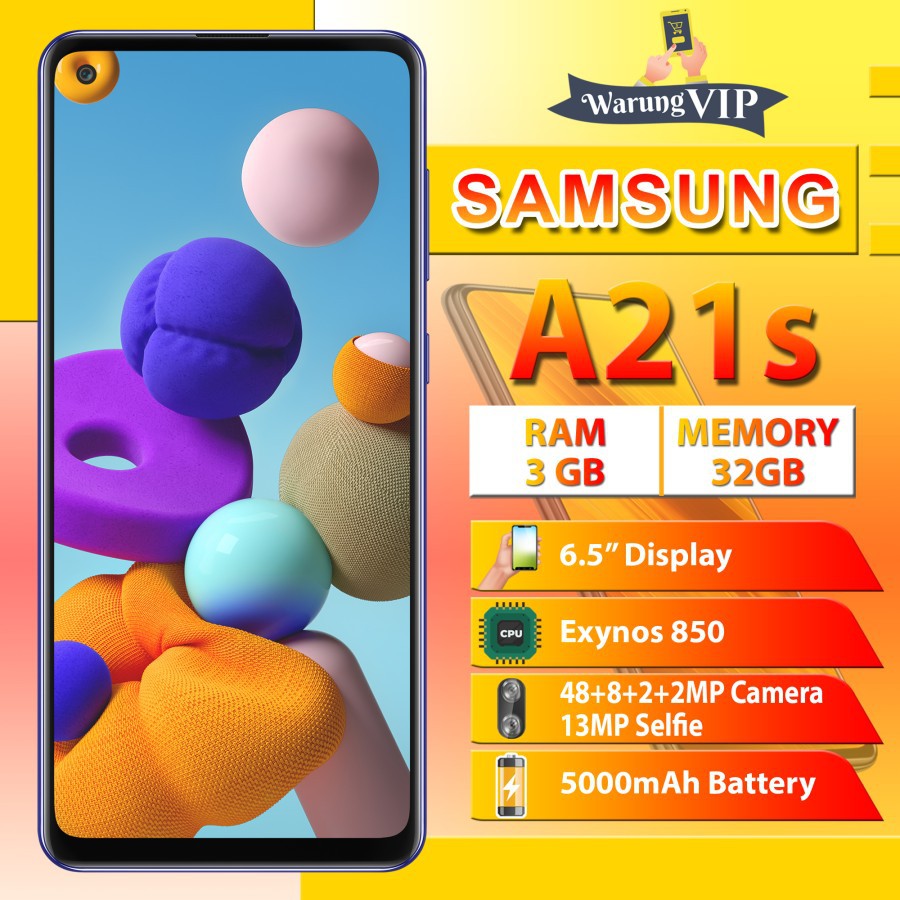 Samsung Galaxy A21s RAM 3+32GB 6+64GB 6+128GB Garansi Resmi Samsung Indonesia