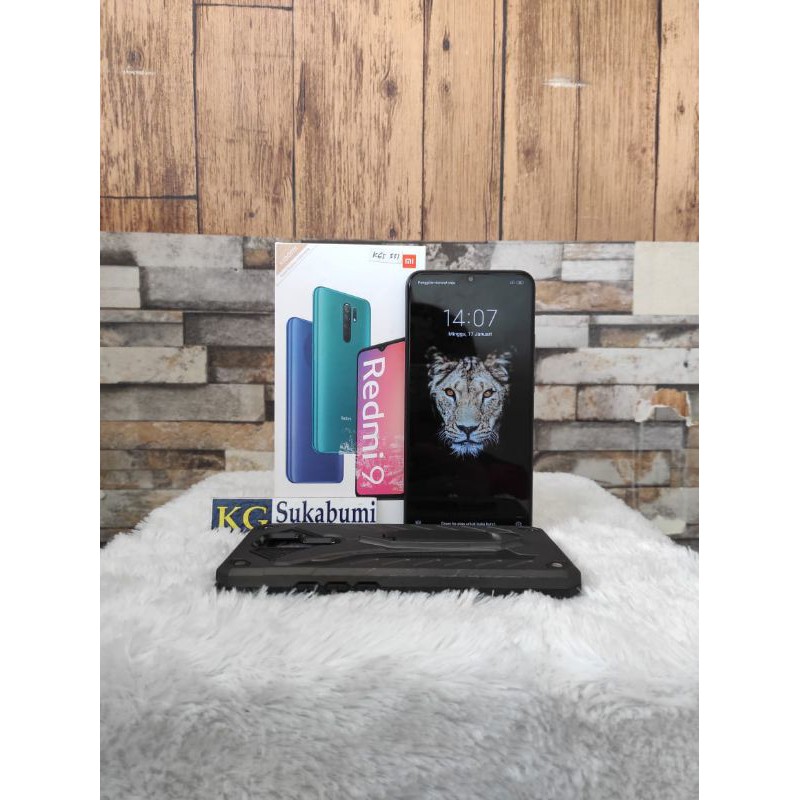 Handphone redmi 9 4/64 second sunset purple / Hp seken redmi 9 3/32 4/64 murah fullset