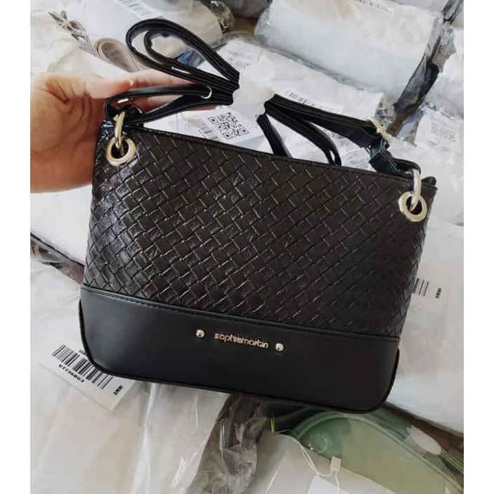 TAS SLEMPANG HITAM CHAMBA SOPHIE MARTIN PROMO