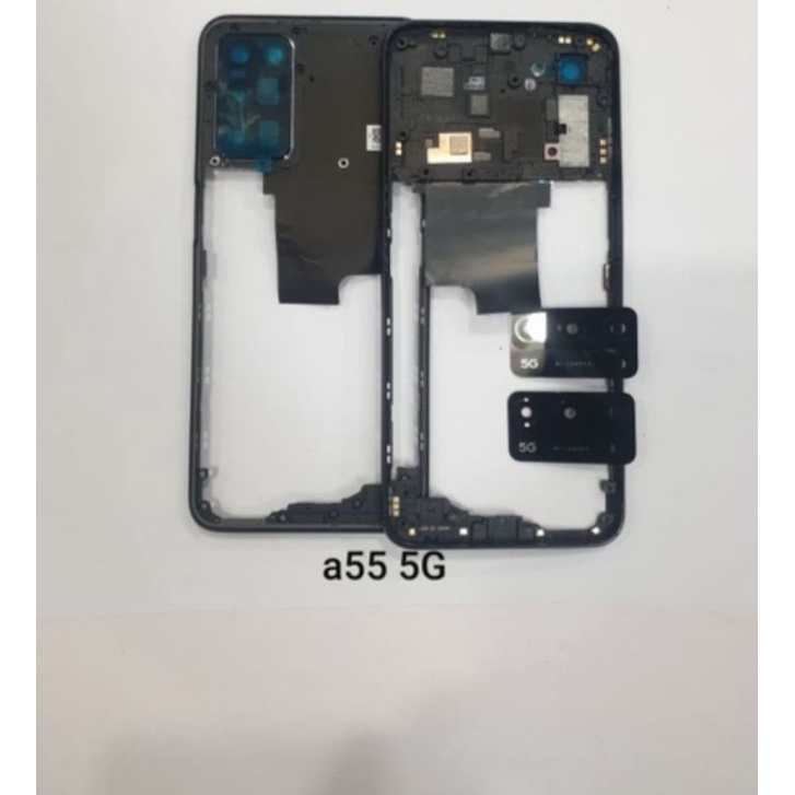 BEZEL TULANG TENGAH MIDDLE RANGKA TUTUP MESIN OPPO A55 5G