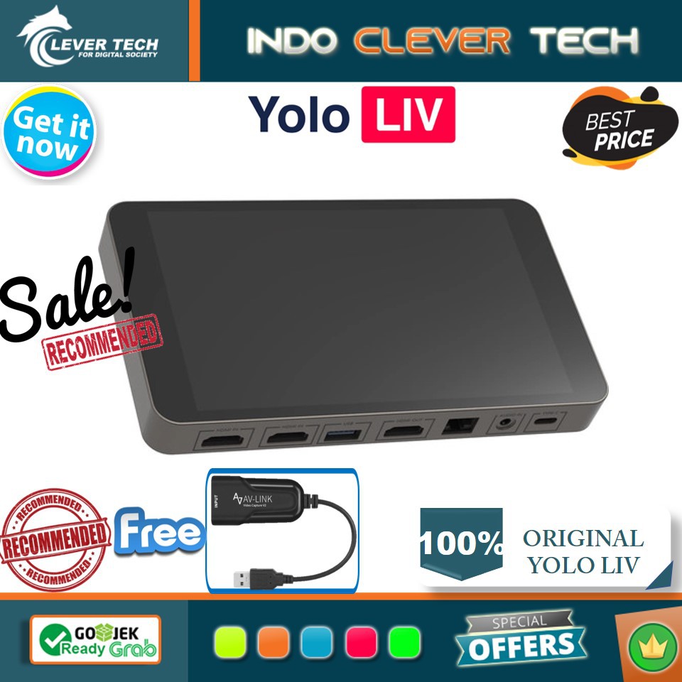 YoloBox Multi-Cam Live Streaming Free AV-LINK V2 Capture Card