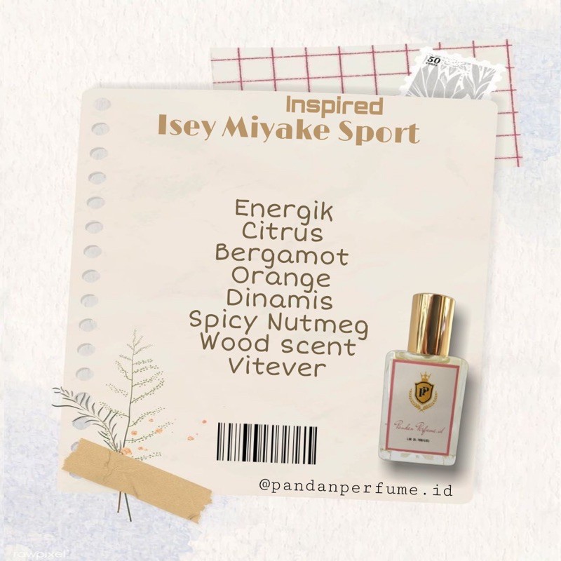 Pandan perfume Issey Miyake Sport Inspired - Best Seller
