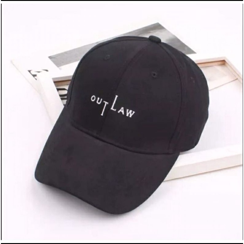 Topi Baseball Bordir Outlaw Pria Wanita Dewasa