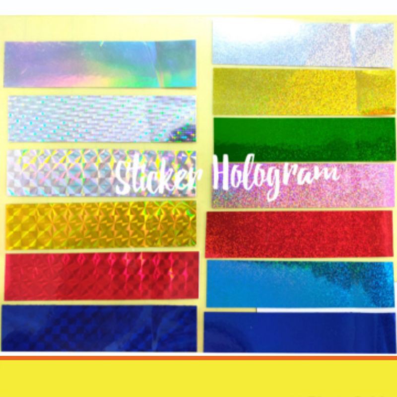

Sticker hologram | label hologram motif | sticker label | 4 motif prisma