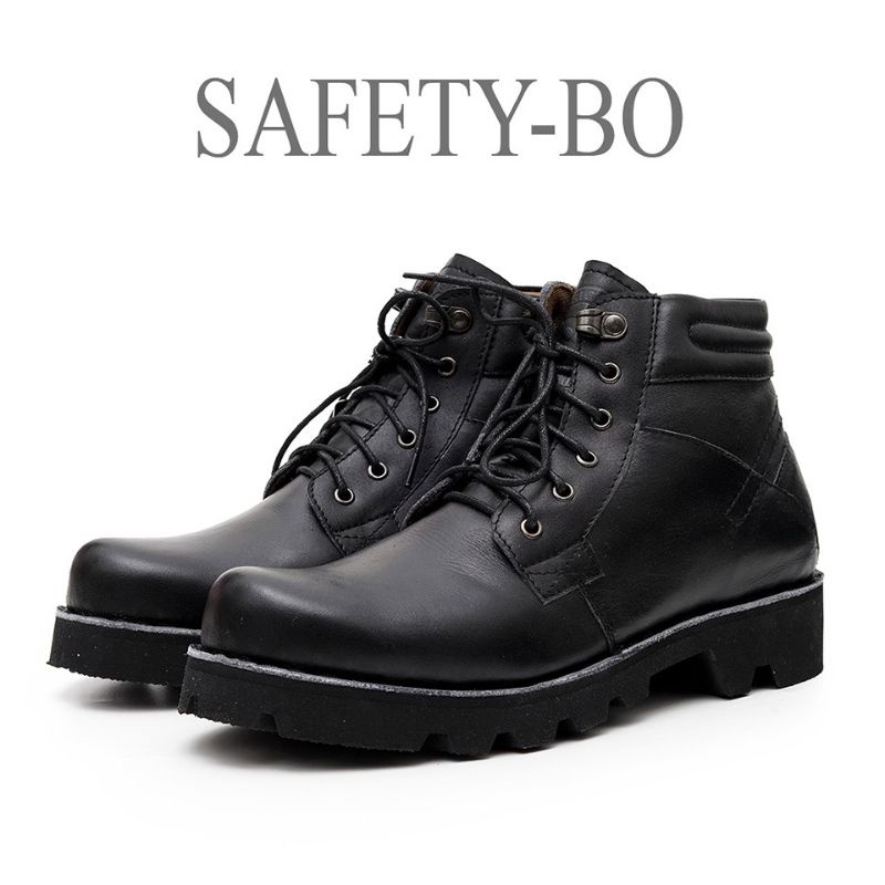 SEPATU SAFETY -B'O ,SEPATU KULIT ASLI PRIA ODON CIBADUYUT
