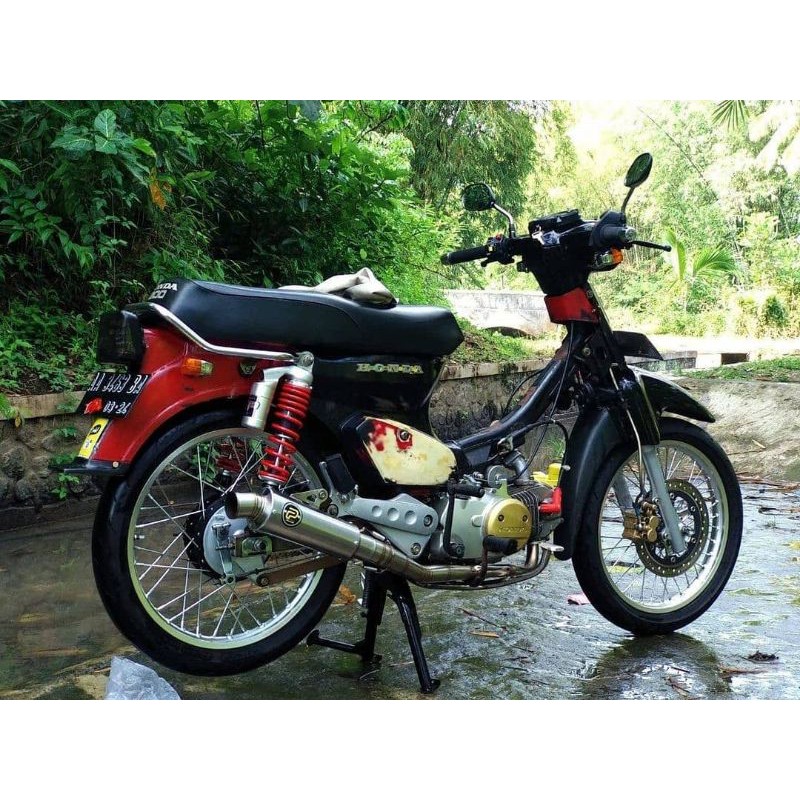 Knalpot Pekajaman Bulat Supra/Revo/Blade/Karisma  Original