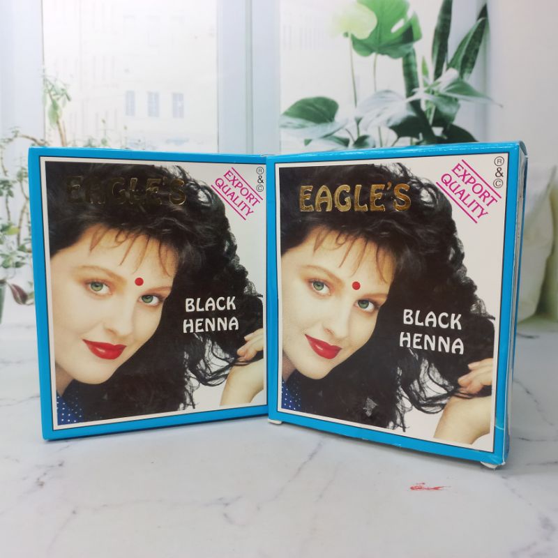 HENNA RAMBUT WARNA HITAM EAGLE'S EXPORT QUALITY