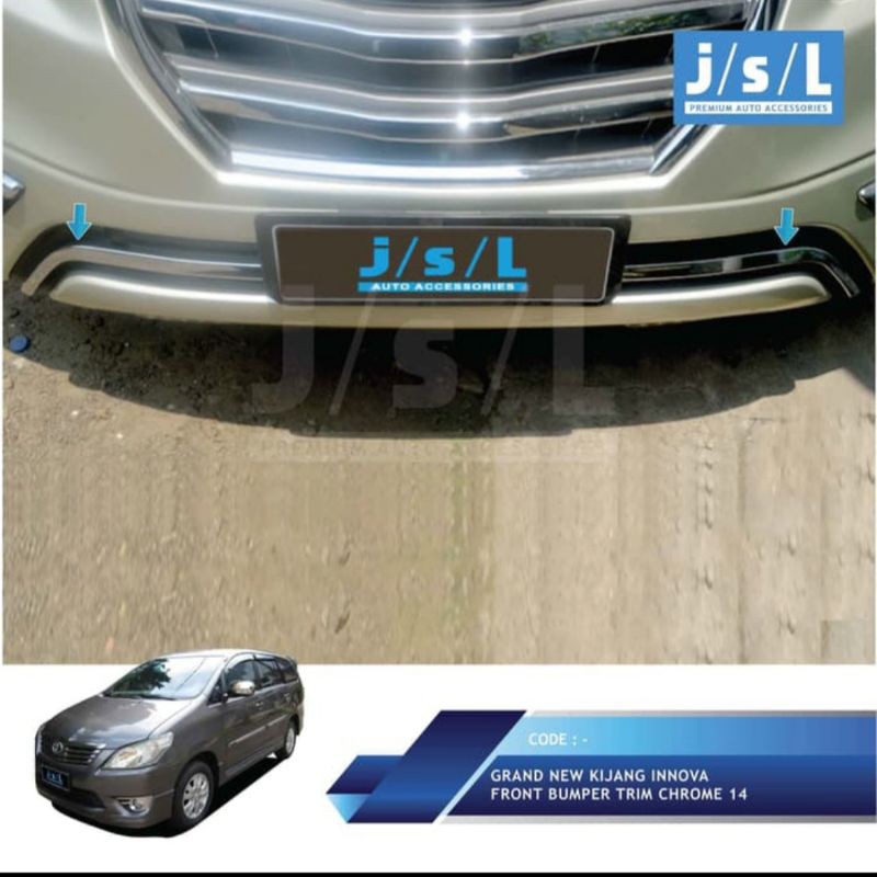 front bumper trim chrome kijang Innova 2014-2015 jsl