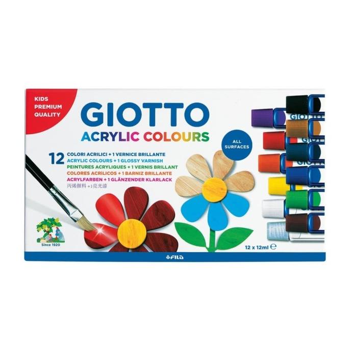 

paling diminati] CAT ACRYLIC GIOTTO 12 COLOUR
