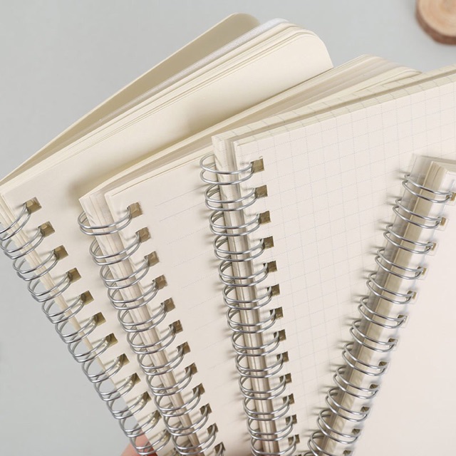 

Clear Cover Spiral Notebook A5 (Dotted & Grid)