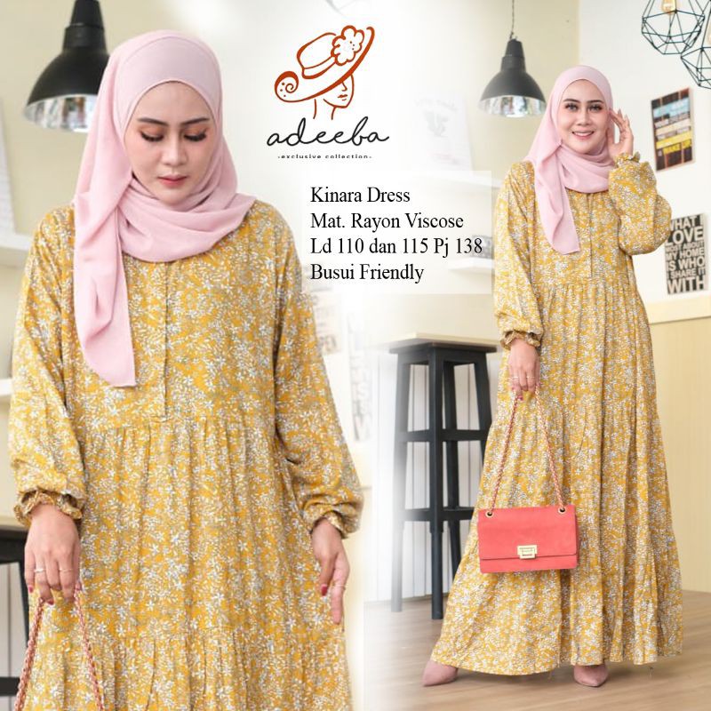 ADEBA - KINARA HOME DRESS REMPEL BAHAN RAYON