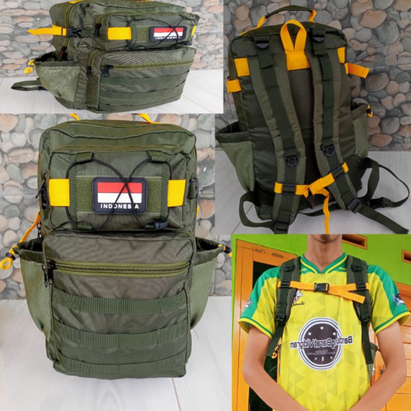 TAS RANSEL ARMY PRIA-TAS TACTICAL-TAS PUNGGUNG ARMY FREE 1 LOGO