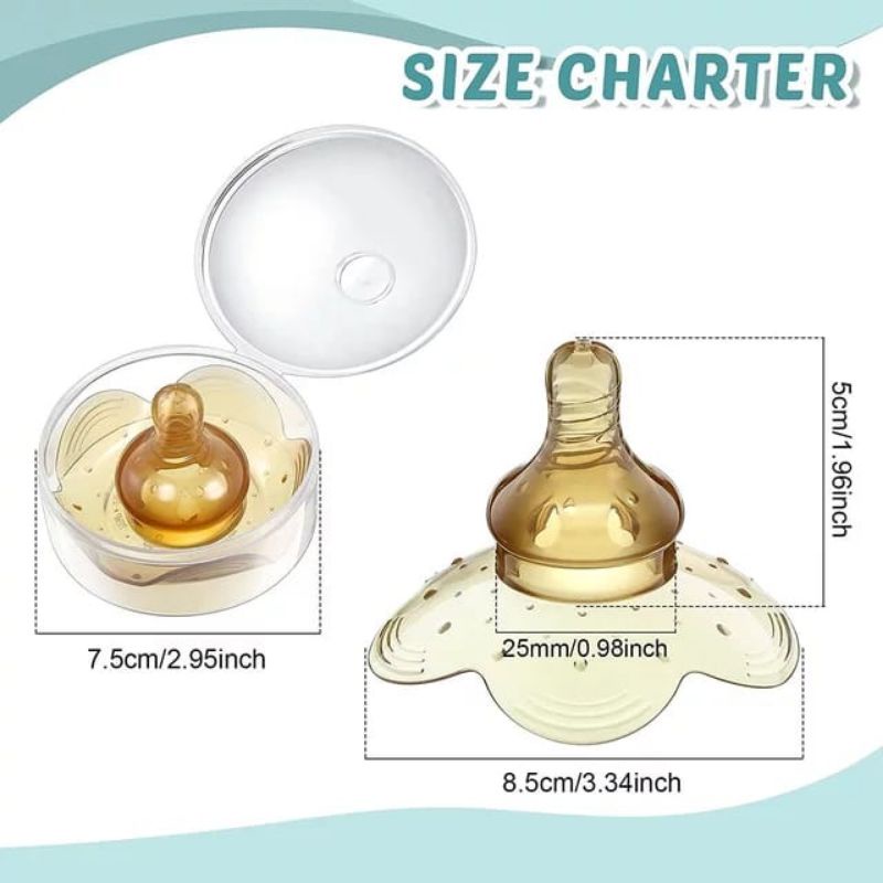 Pelindung puting susu ibu menyusui / Dot puting susu ibu silikon / Nipple shield silicone