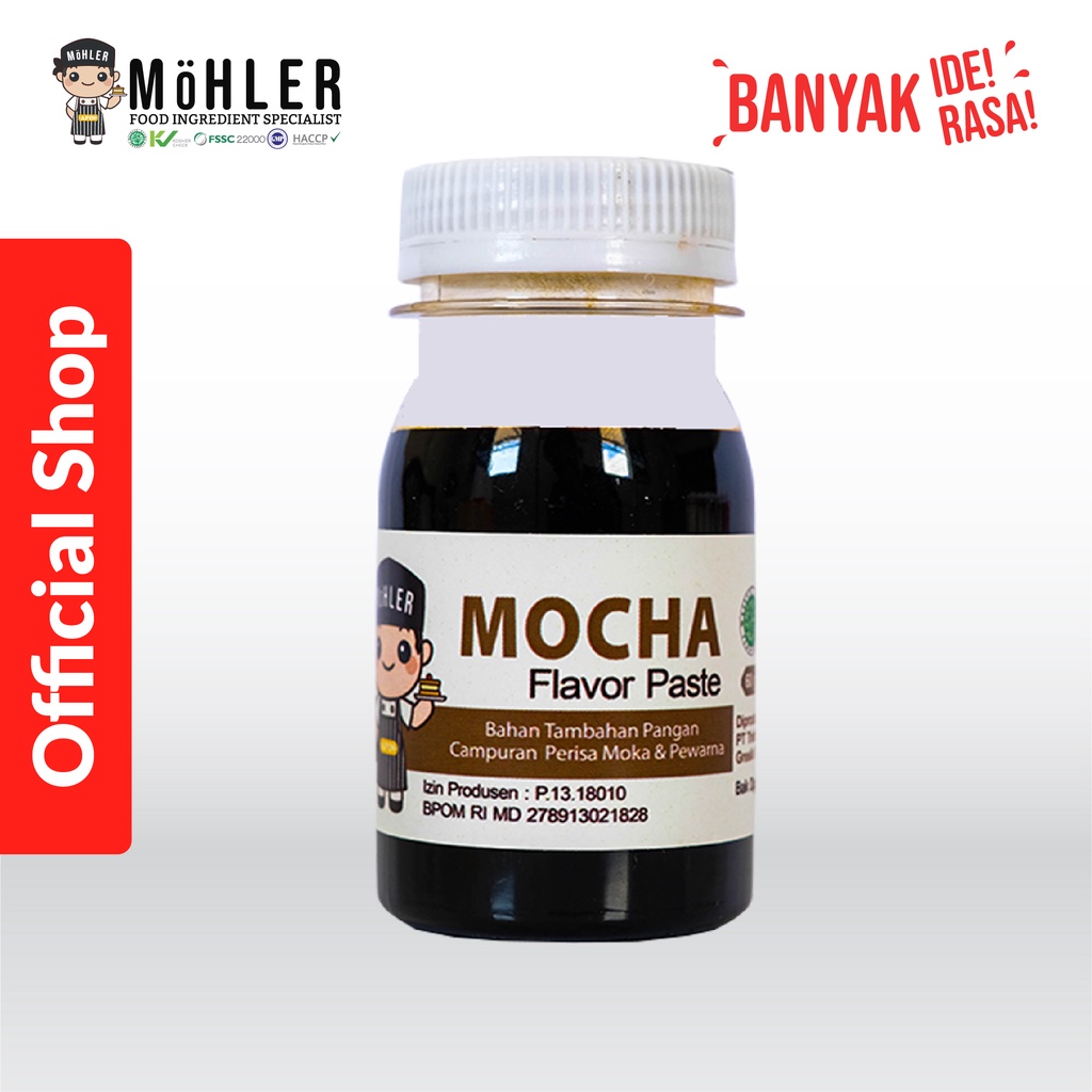 MOHLER Pasta perisa pewarna MOKA / MOCHA (KLIK KOMBO HEMAT UNTUK BELI 1 GRATIS 1)