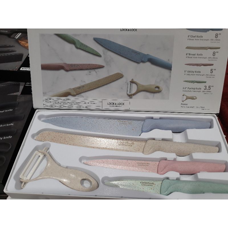 PISAU SET PASTEL LOCK N LOCK
