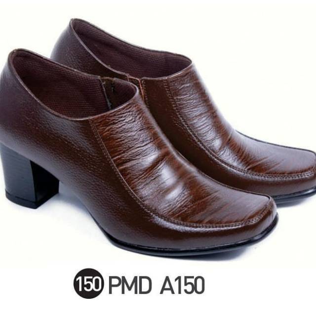 sepatu boots wanita, sepatu pantofel boots, sepatu ankle boots ,boots kantor PMD A150