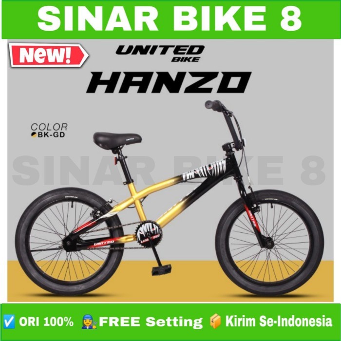 Sepeda Anak Laki Ukuran 20 Inch BMX UNITED HANZO