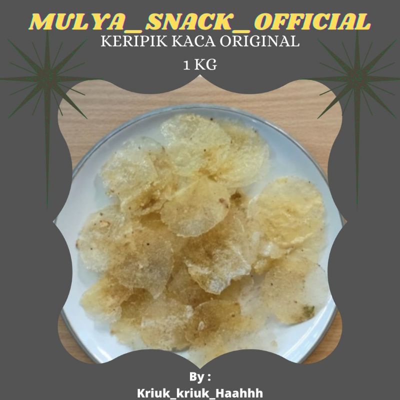 

KERIPIK KACA ORIGINAL 1kg / kripik kaca original asin gurih daun jeruk