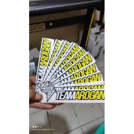 stiker TEAM AROGAN stiker motor murah