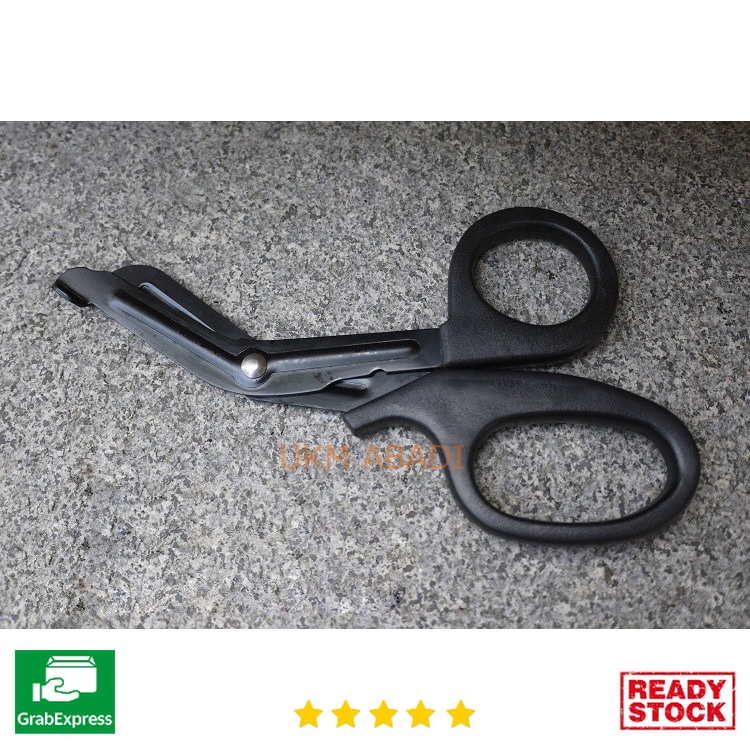 Gunting Darurat Bengkel Serbaguna Camping Survival Serrated Scissor