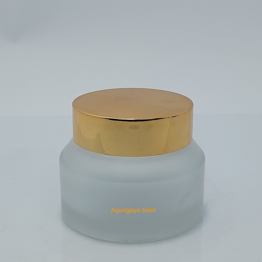 Pot Kaca 50 Gr Gendut / Pot Kaca / Pot Cream Kaca / Pot Krim Wajah / Pot Kosmetik / Pot 50 Gr
