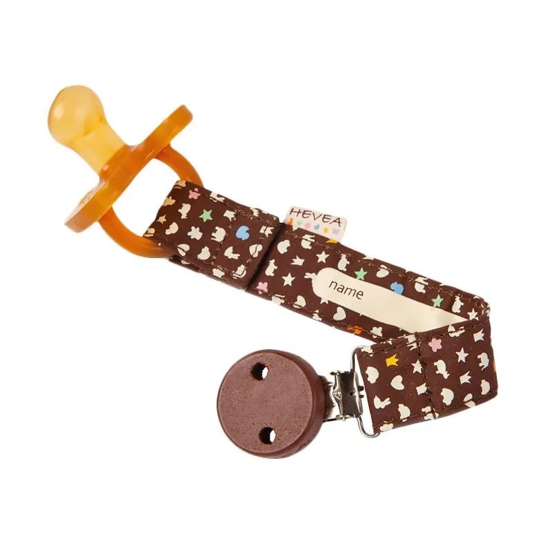 Hevea Pacifier Holder - Brown | Empeng Bayi