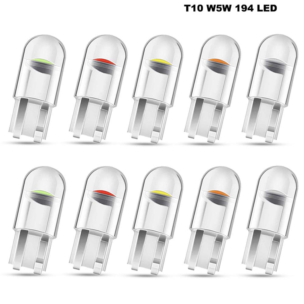 Lanfy Lampu Mobil Waterproof 10PCS Bohlam Kubah Baca W5W T10 COB Signal Lamp Lampu Plat Lis Lampu