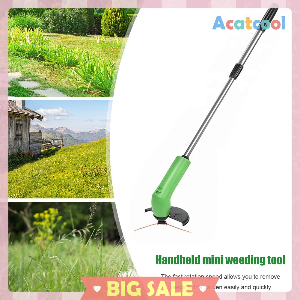 Electric String Trimmer Handheld Garden Pruning Mini Lawn Mower for Grass