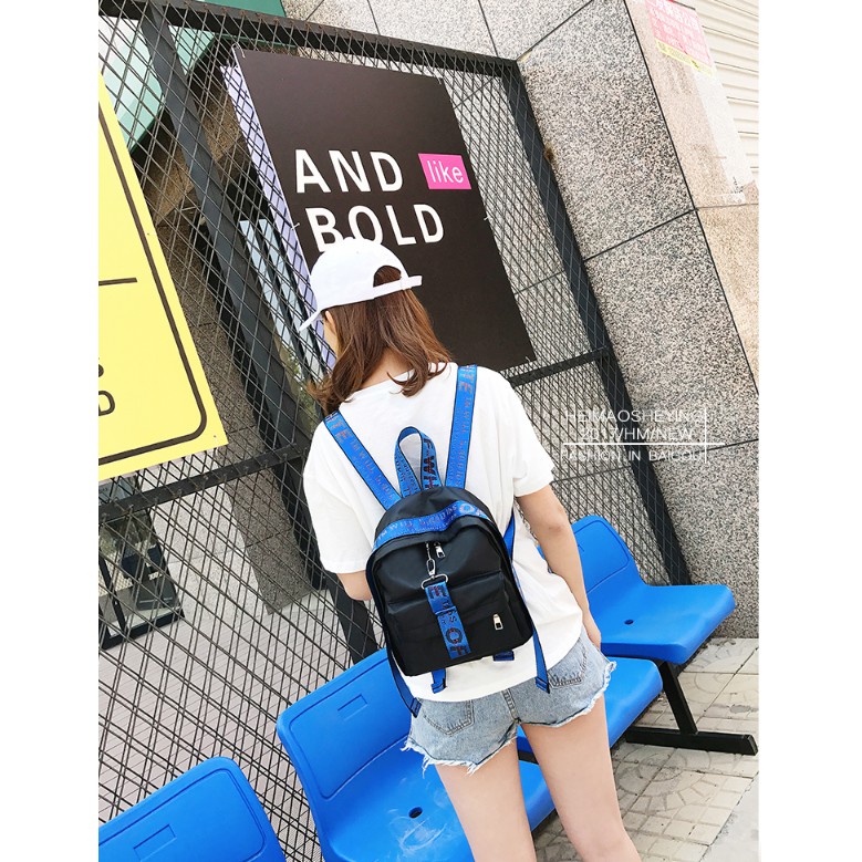 SALE LJY06 Tas Ransel Korea Wanita OFF WHITE Backpack Murah Impor Brand New TKM