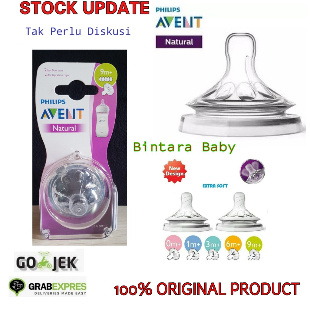 avent natural nipple 9m 