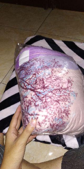 Selimut Bulu Halus Ukuran King 180x200 Motif Kaktus Tebal List Termurah Terlaris