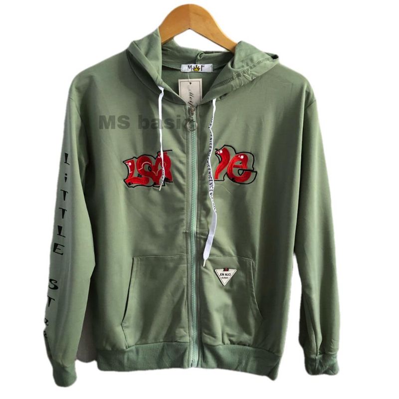 JAKET HOODIE/JAKET WANITA/ JAKET MF BAHAN KAOS IMPORT seri lore