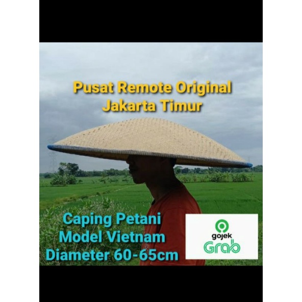CAPING VIETNAM TOPI PETANI TUDUNG LUKIS DIAMETER 60CM - 65CM