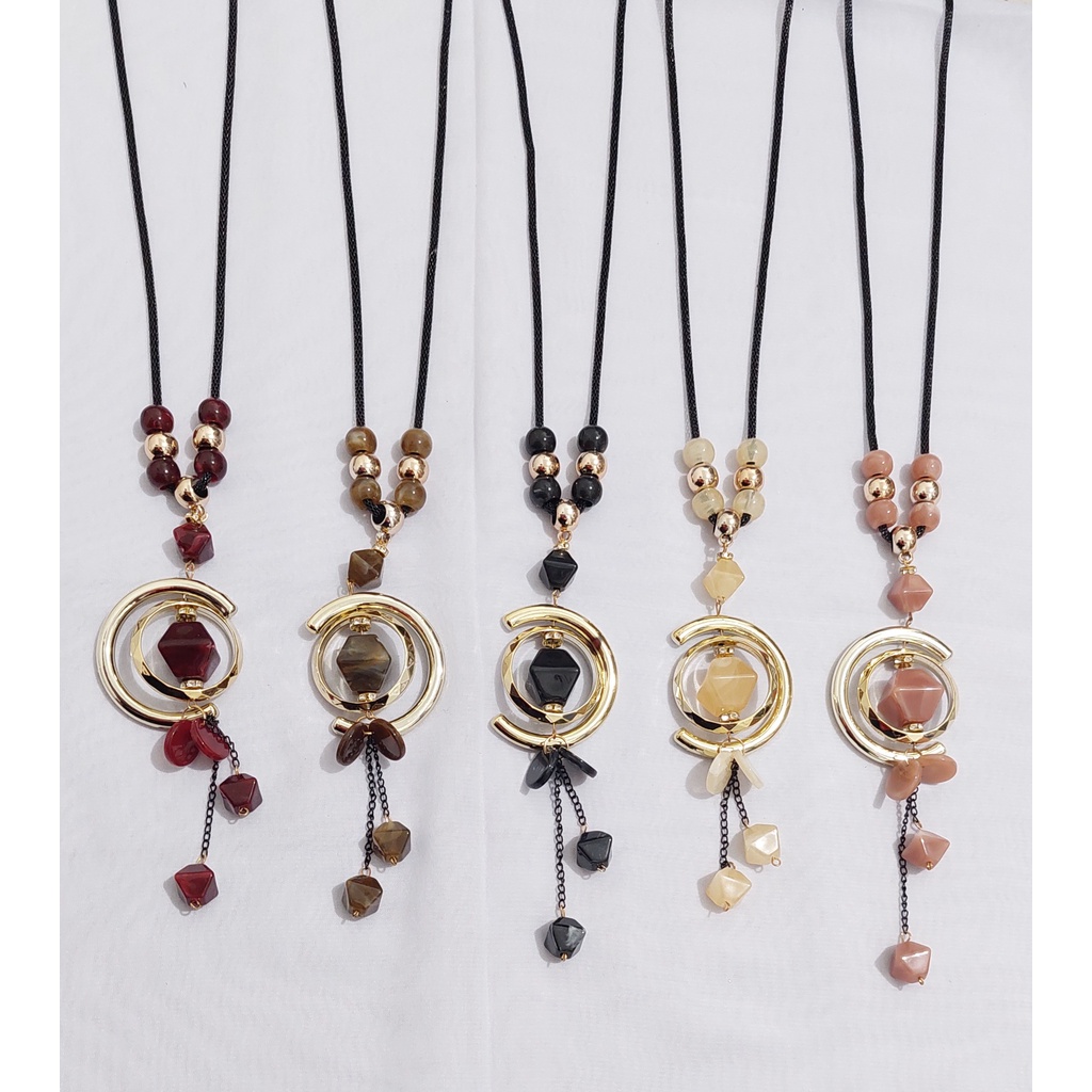 COD kalung hijab fashion panjang murah Akrilik Resin Fashion Wanita - AFIFAH ID STORE (PART 2)